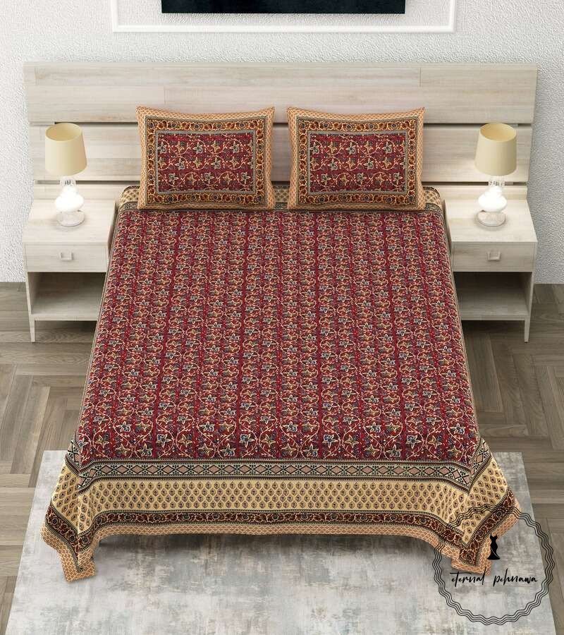 Royal Sanganer Pure Cotton Double Bed Bedsheet