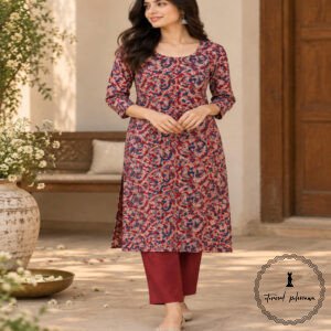 Traditional Kalamkari Handloom Kurta Fabric
