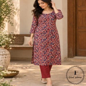 Traditional Kalamkari Handloom Kurta Fabric