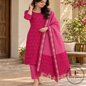 Pure Cotton Ikkat Suit