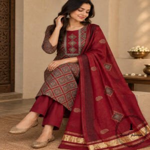 Beautiful Handcrafted Cotton Embroidered Dress Material