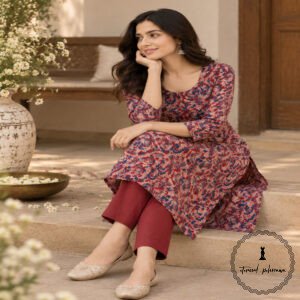Traditional Kalamkari Handloom Kurta Fabric