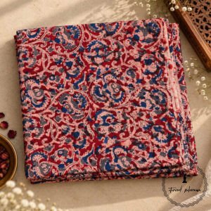 Traditional Kalamkari Handloom Kurta Fabric