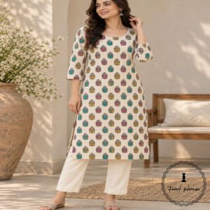 Traditional Kalamkari Handloom Kurta Fabric