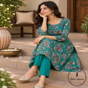 Traditional Kalamkari Handloom Kurta Fabric