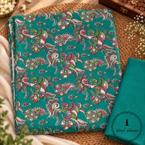 Traditional Kalamkari Handloom Kurta Fabric