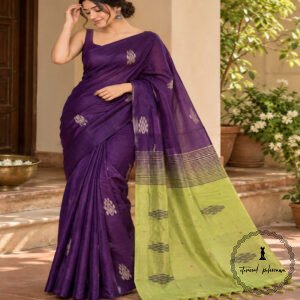 Handloom Vaalai Naar Pattu Saree (Banana Silk)