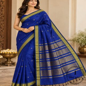 Kalyani Cotton Saree with Grand Zari Pallu