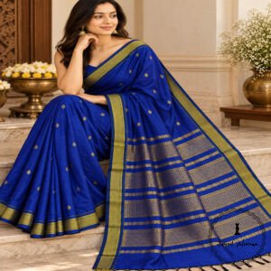 Kalyani Cotton Saree with Grand Zari Pallu