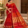 Traditional Pure Maheshwari Handwoven Double Tone Saree