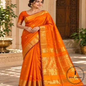 Traditional Pure Maheshwari Handwoven Double Tone Saree